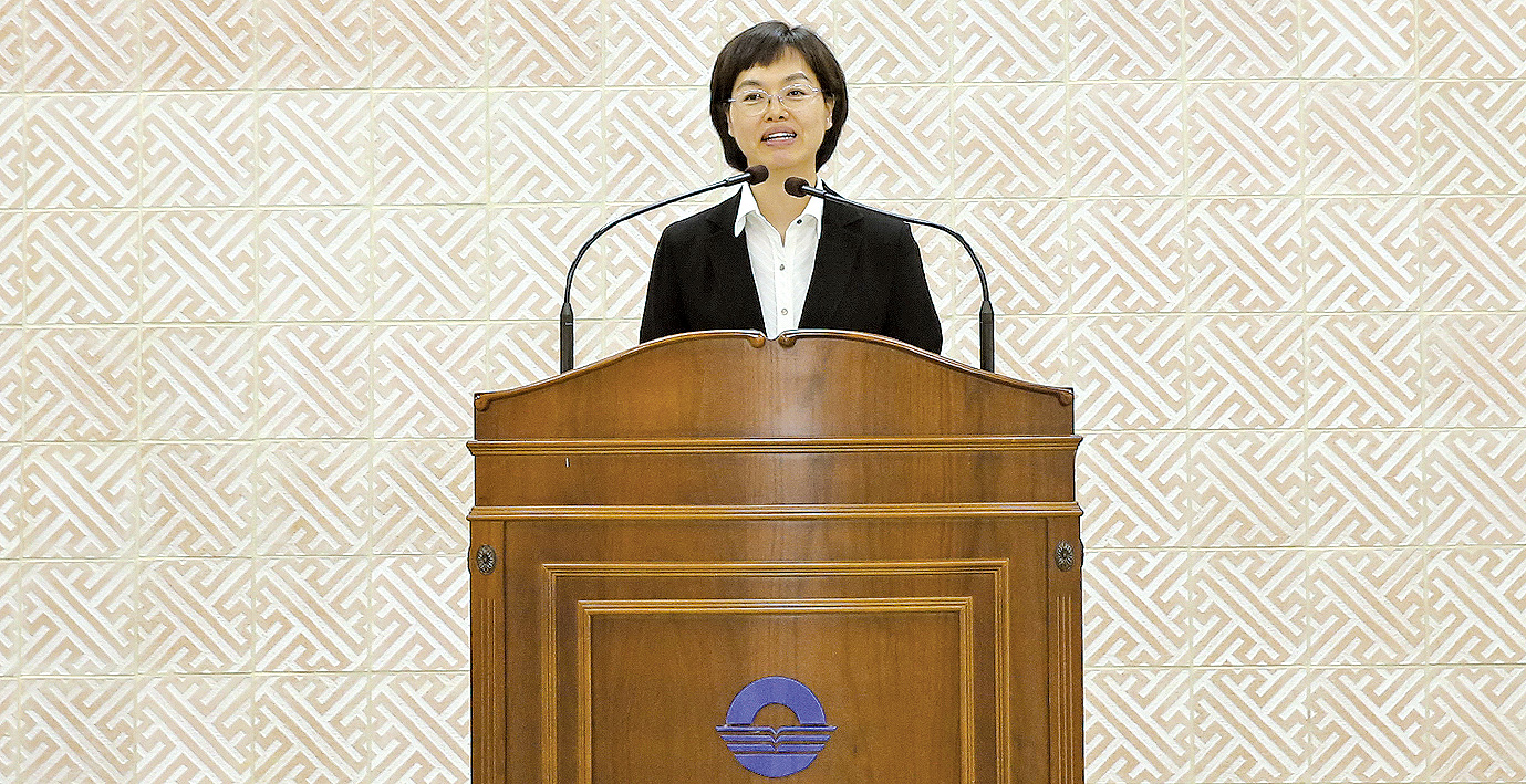 김해시 '윤성혜 부시장' 취임1