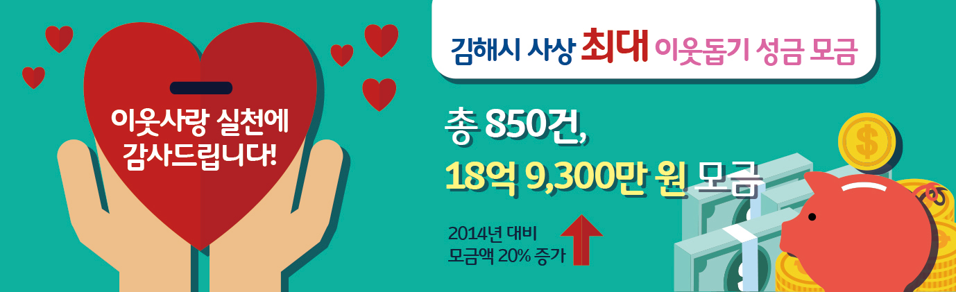 이웃돕기 성금 사상 최대 모금1