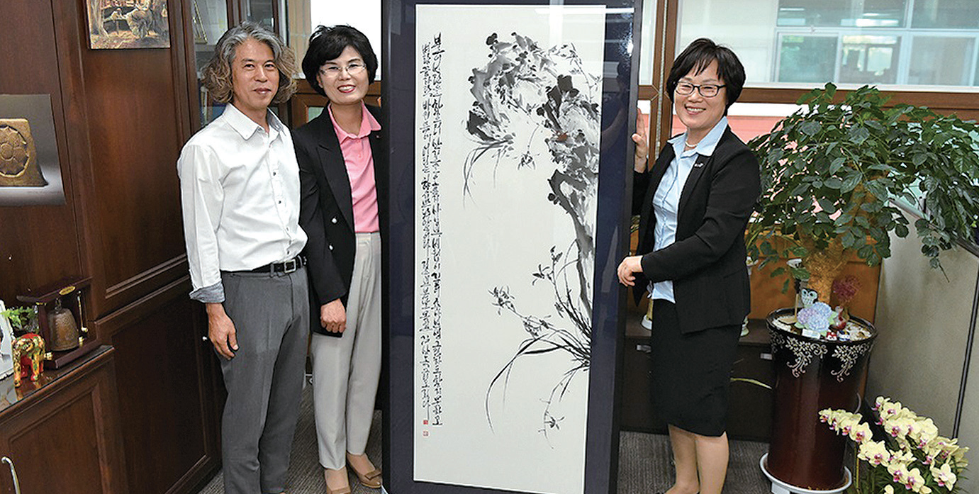 서예대전 대상作 기증1