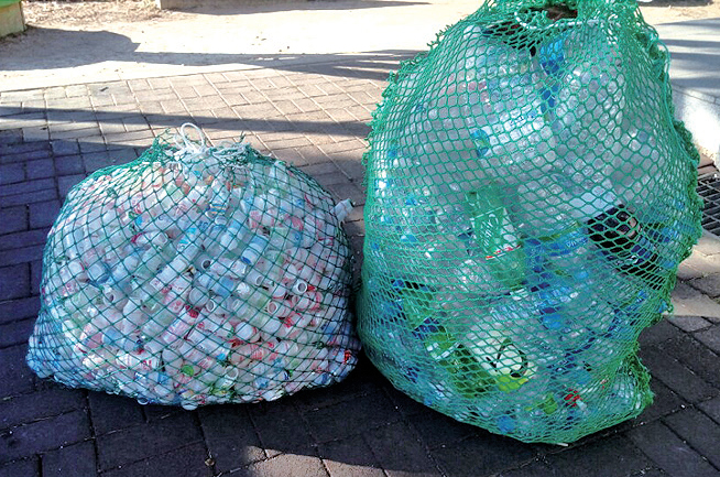 공동주택 재활용품 그물망 배부1