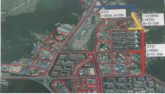 구간별 도로계설계획