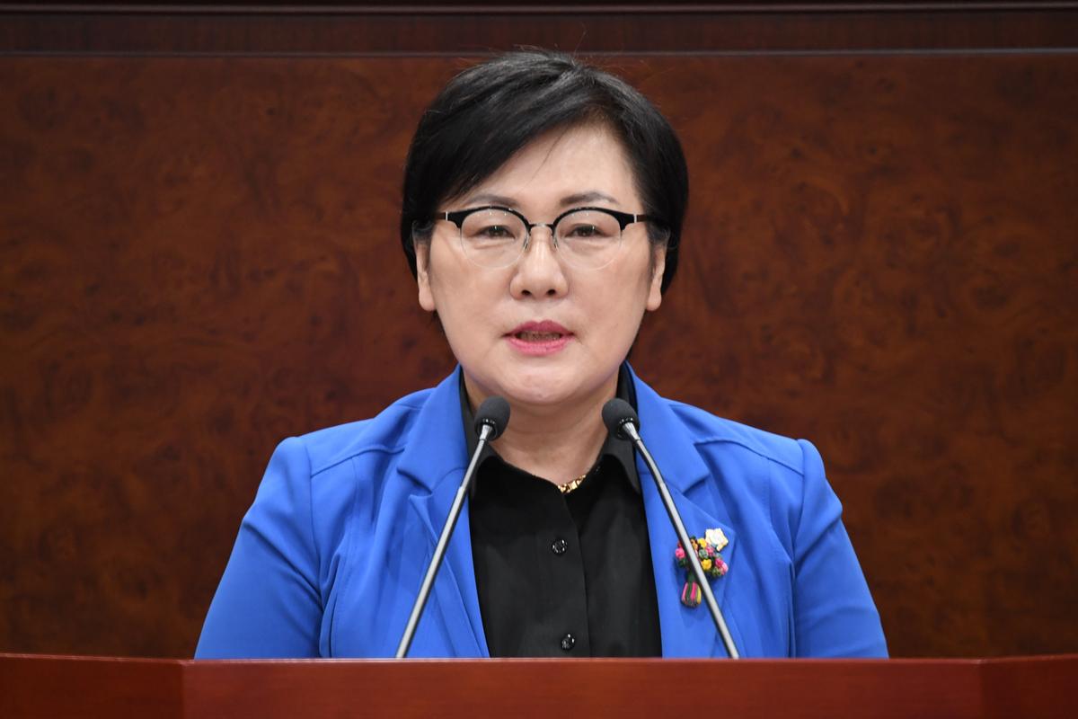 제218회 김해시의회 임시회 제1차 본회의 5분 자유발언-하성자 의원0