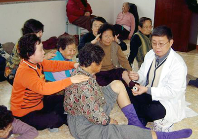 발란스 테이핑 치료 시행1