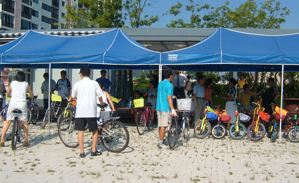 타지 않는 자전거 기증해 주세요1