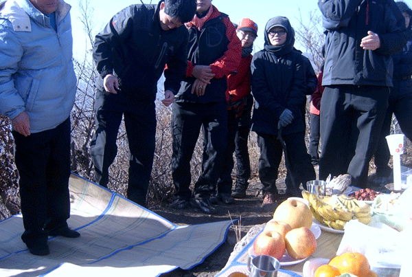 장유면 이장단 산악회 시산제1