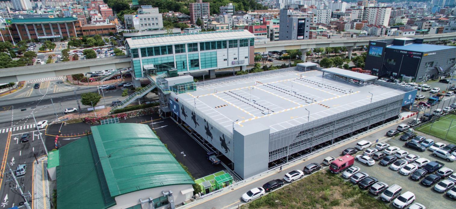 김해시청역 복합주차장 준공 사진