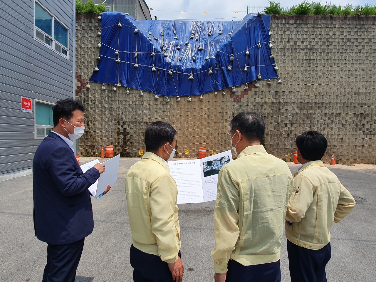 여름철 우수기 대비 현장 점검 나서0