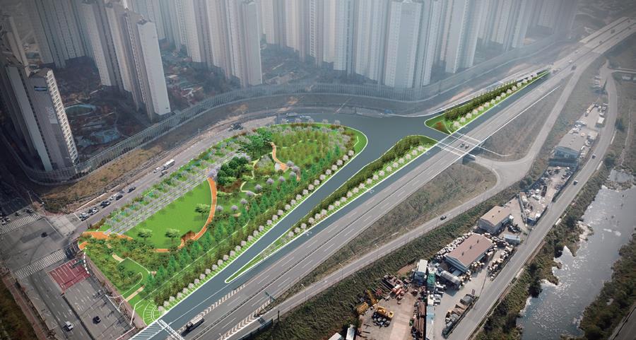 2022년 도시 바람길숲 조성 조감도