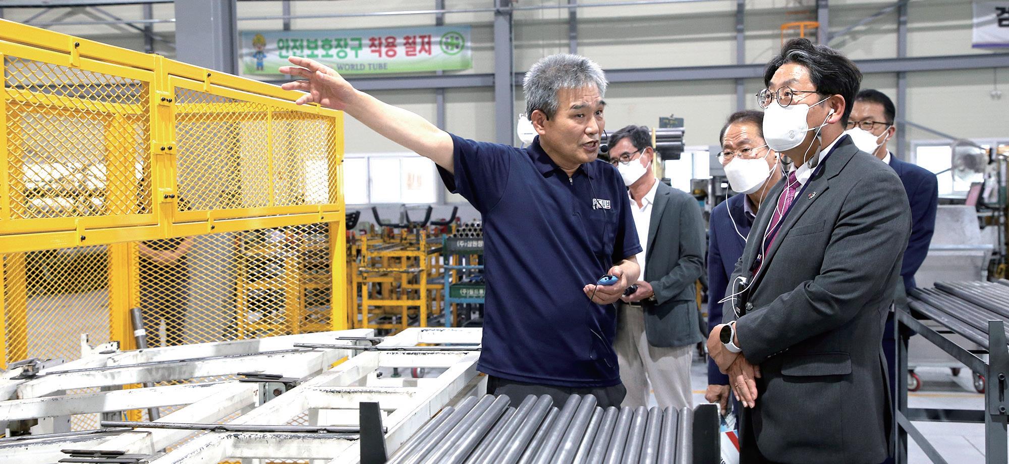 김해시 관내업체 시장님 방문 경청사진