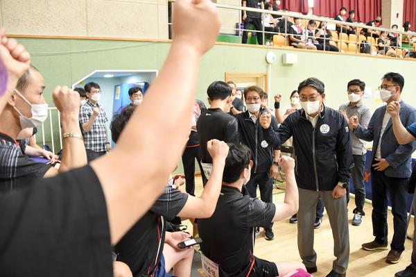 제61회 도민체전 선수단 격려2