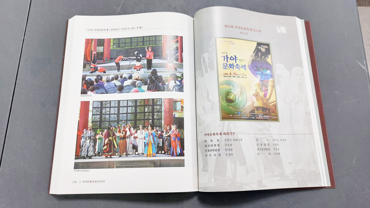 가야문화축제 60년사 백서 발간