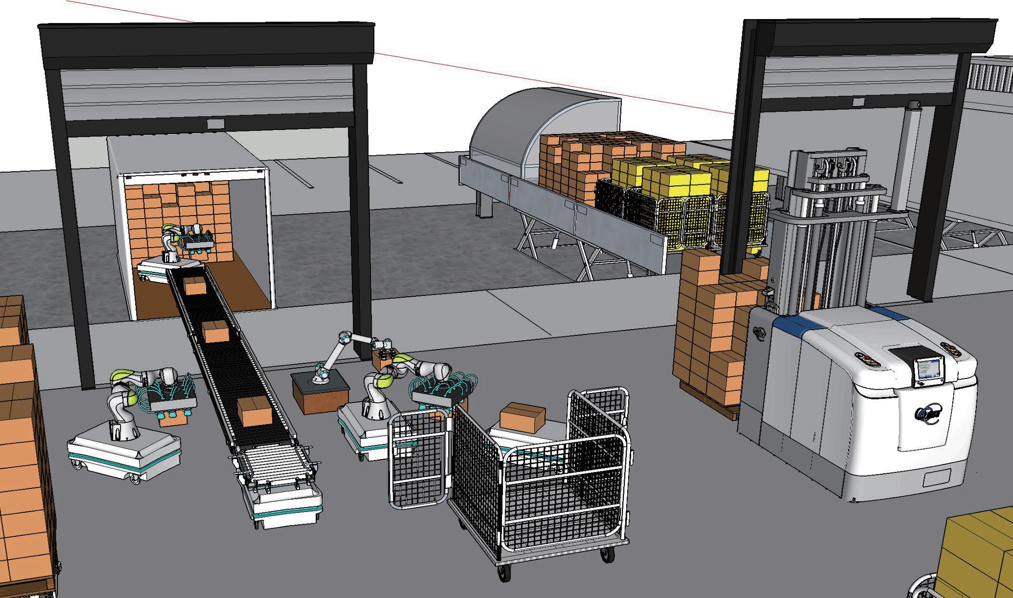 물품 상하역 수행로봇 모사 테스트(안)