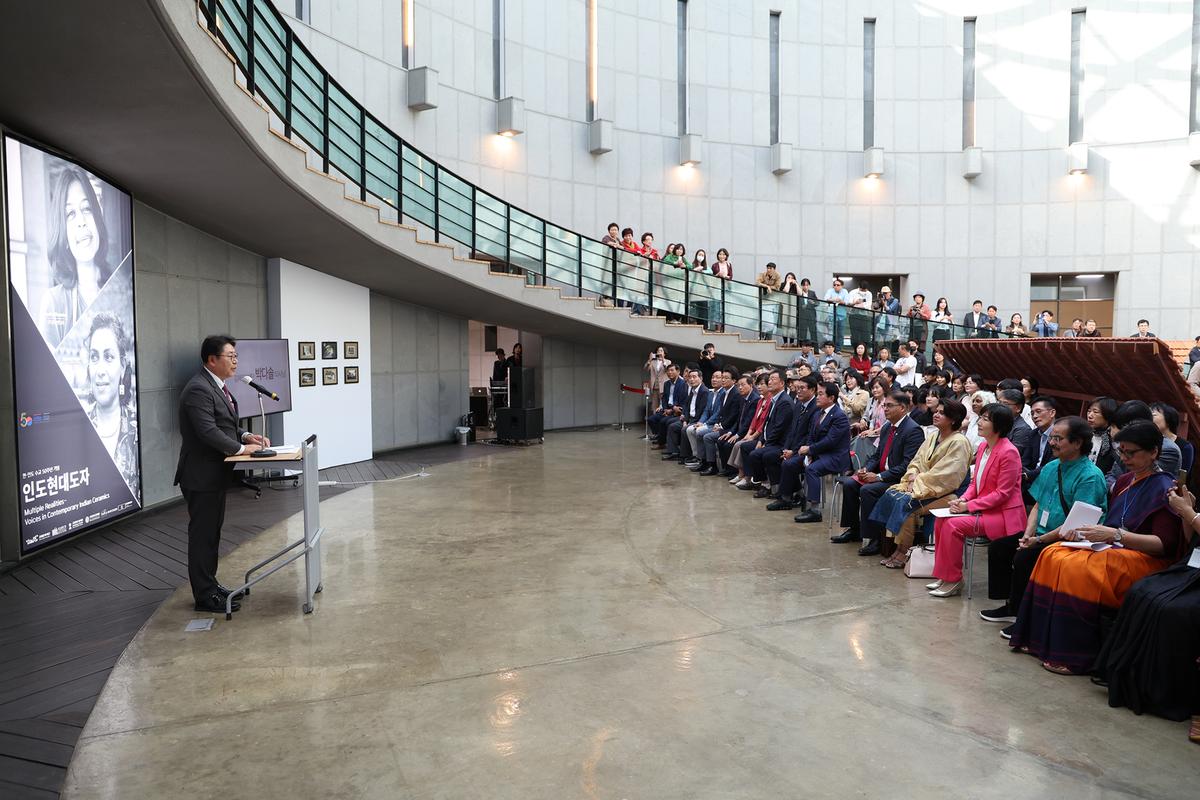 인도현대도자전 개막식