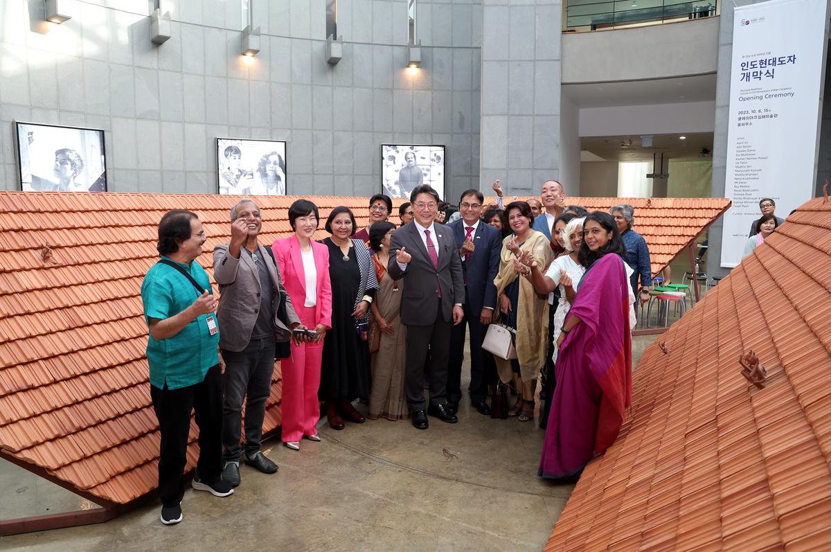 인도현대도자전 개막식