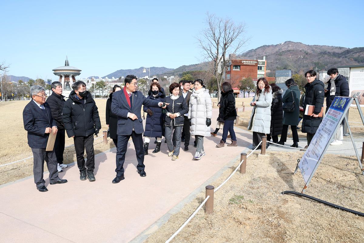 대성동고분군 현장점검3