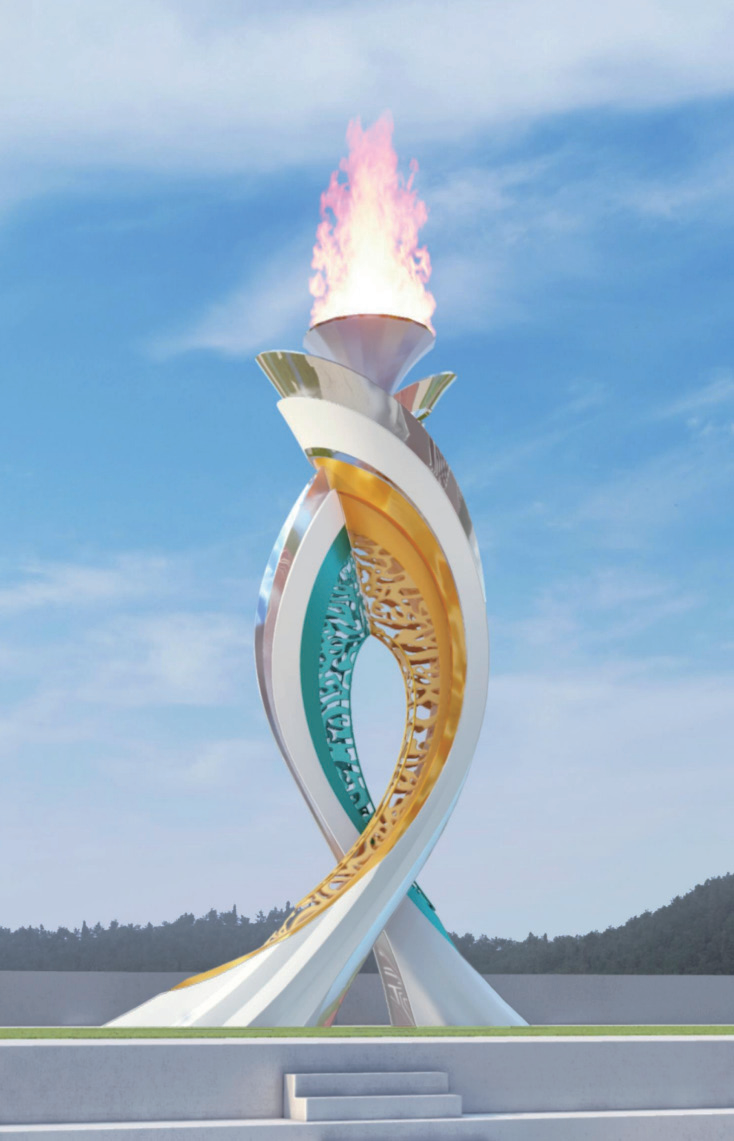 쌍어를 형상화한 성화대