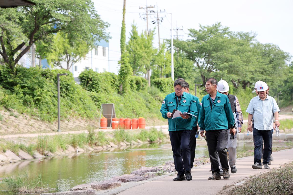 신어천하천정비사업 현장방문0