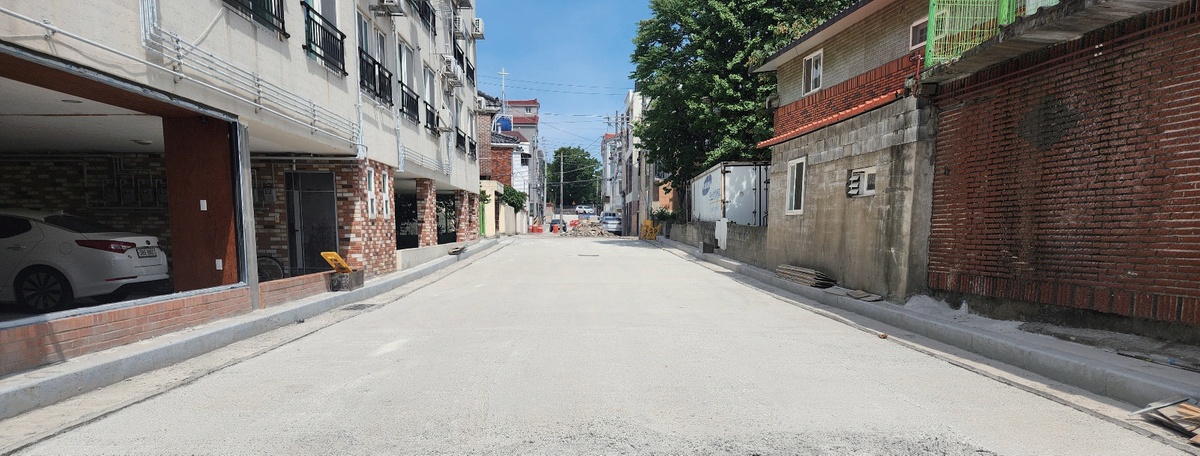 김해시 대성동 논실마을 도시계획도로 전면 개통