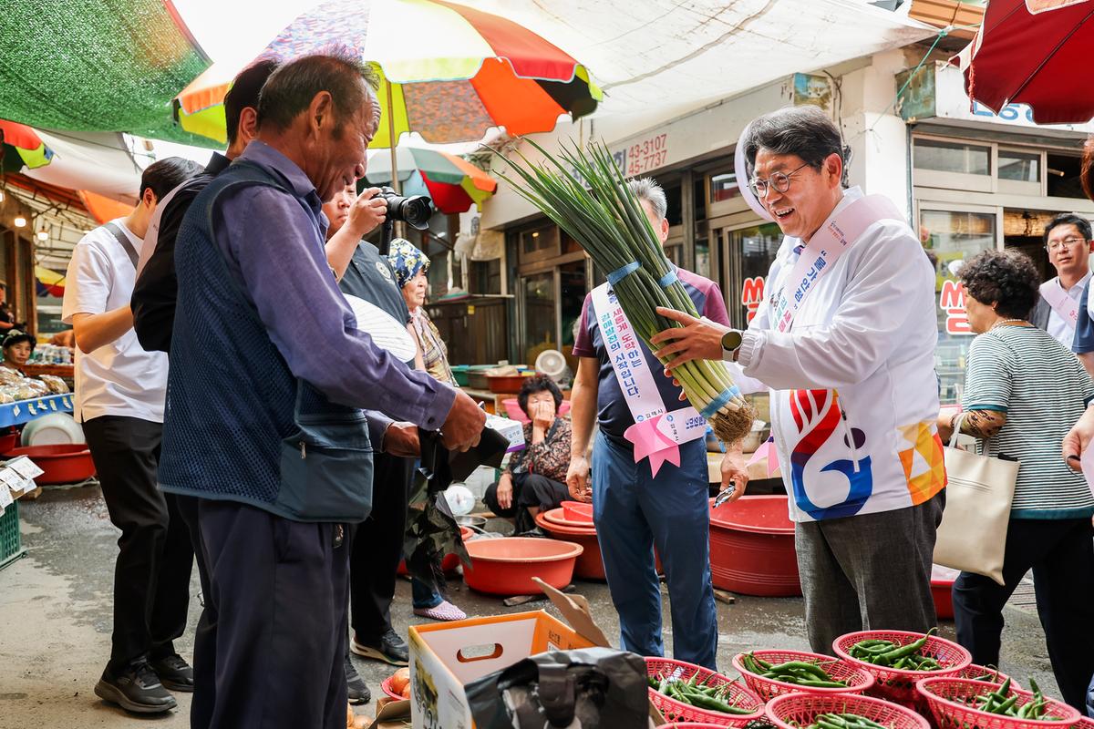 추석전통시장보기(진영)