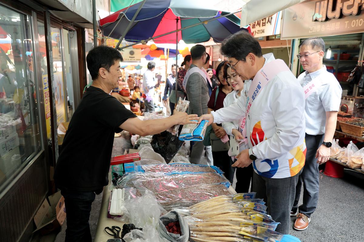 추석전통시장보기(진영)