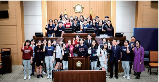 김해외국어고등학교 학생 대상 의회 견학프로그램 운영0