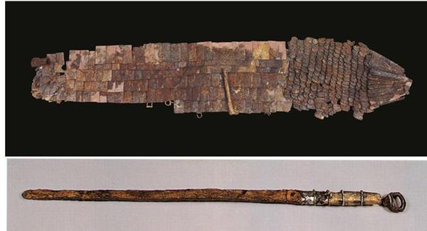 함안 마갑총 출토 말갑옷 및 고리자루 큰 칼 0