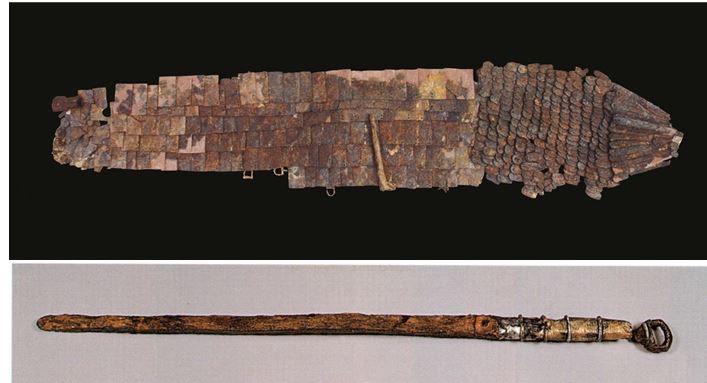 함안 마갑총 출토 말갑옷 및 고리자루 큰 칼 0