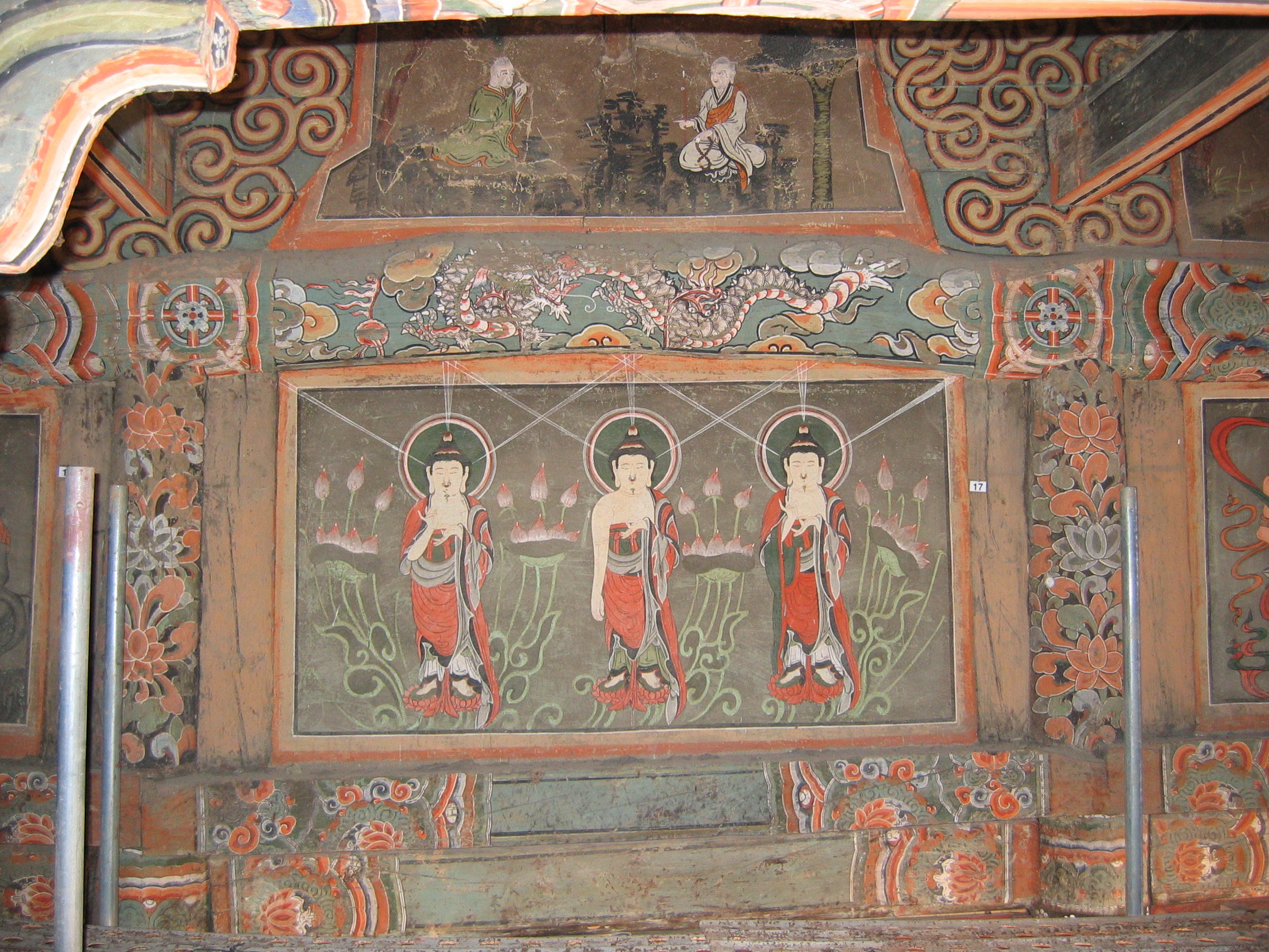 은하사 대웅전 벽화