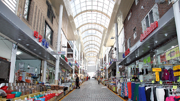 외동전통시장 아케이드 설치1