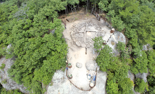 진영 봉화산 자암봉수대 복원1