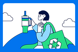 텀블러 사용 이미지