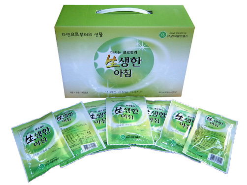 마시는 클로렐라 생생한 아침