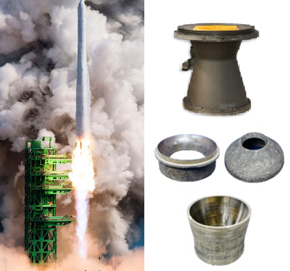 복합소재 적용 발사체 노즐 내열재 
