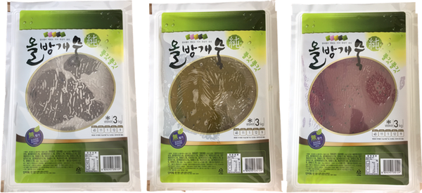 올방개묵 3색 3Kg (원초, 백련초, 치자)