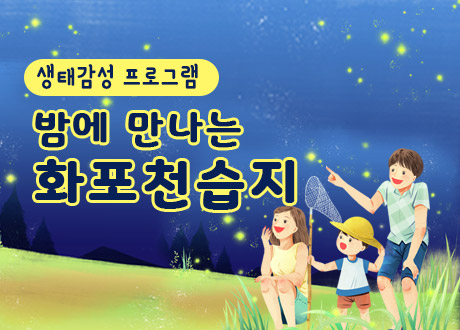 밤에 만나는 화포천습지