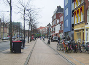 그로닝겐(차로 축소 → 자전거도로 설치)