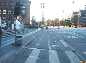 차도 설치형 - 노면표시