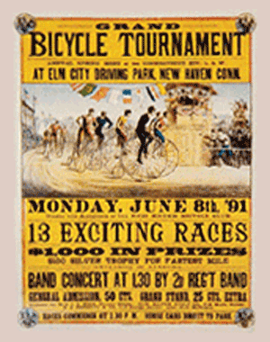 1897년 7월 8일 열린 자전거 경주 포스터