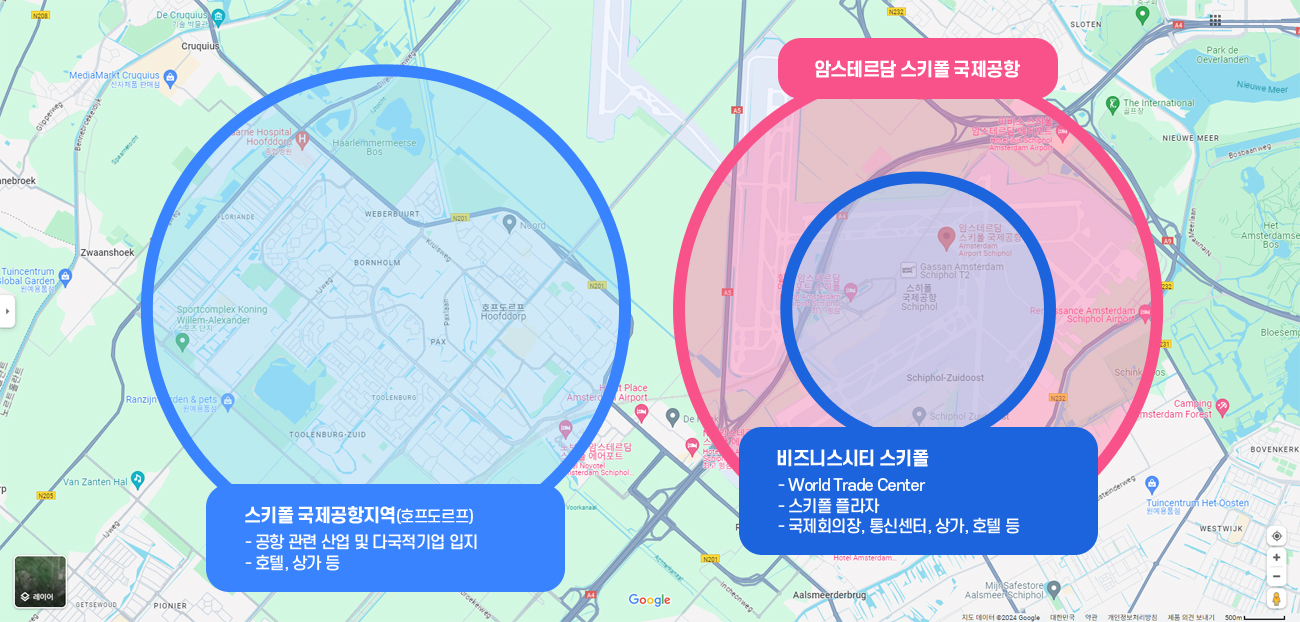 스키폴공항 주변 개발지역