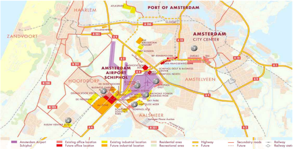 네덜란드 스키폴 지도