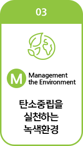 03 Management the Environment 탄소중립을 실천하는 녹색환경