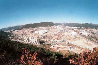 1996년 내외동 신도시 개발 모습