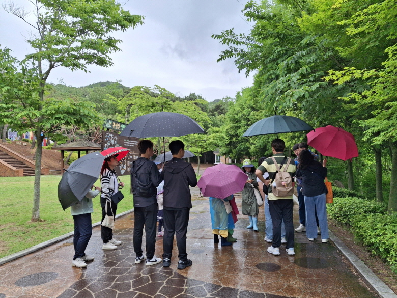 우중의 숲놀이는 또다른 즐거움이 있어요