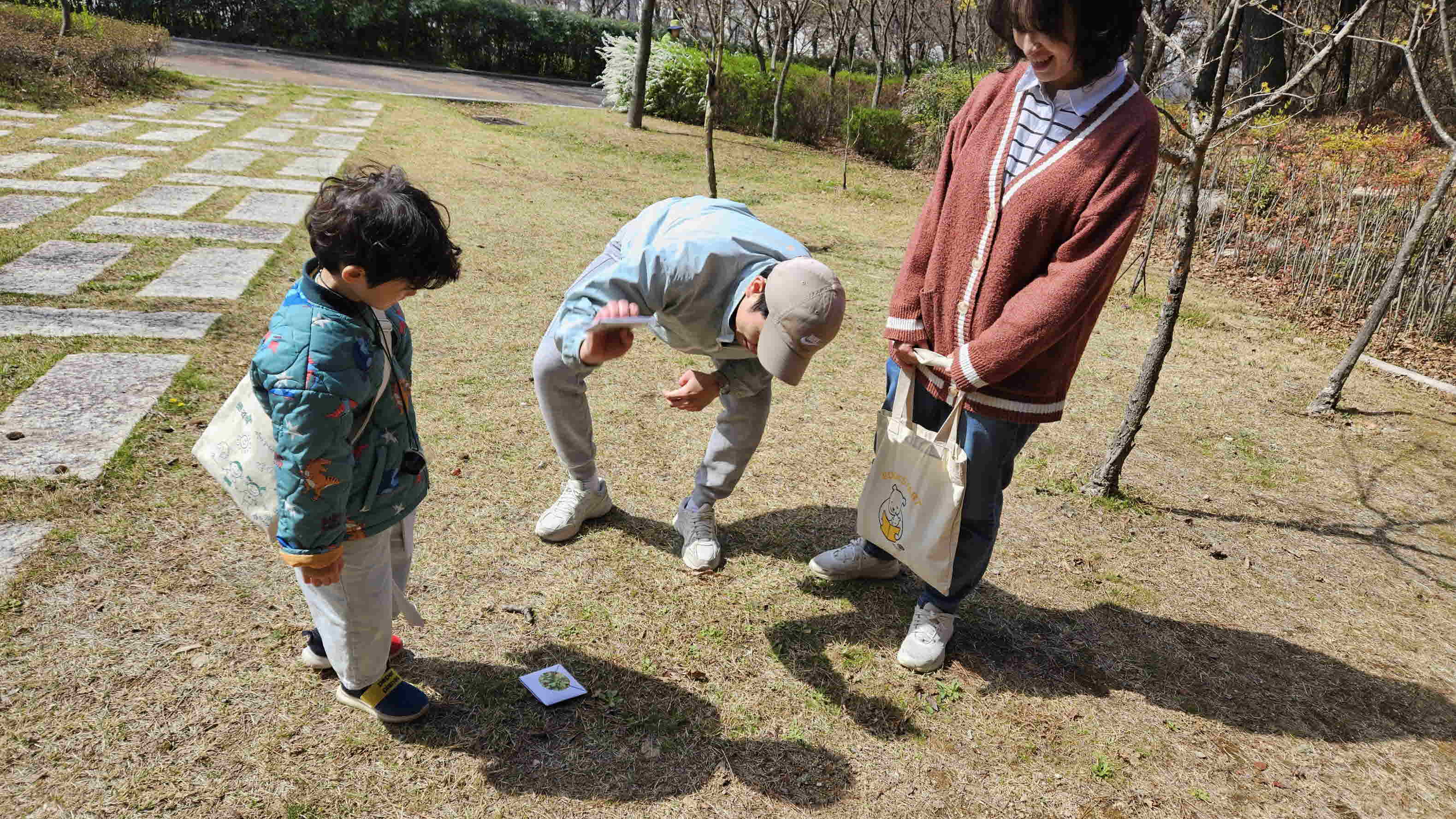 봄꽃관찰후 재미있는 놀이