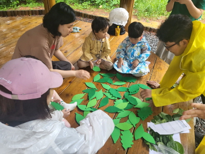 나뭇잎  뒤집기 게임 .